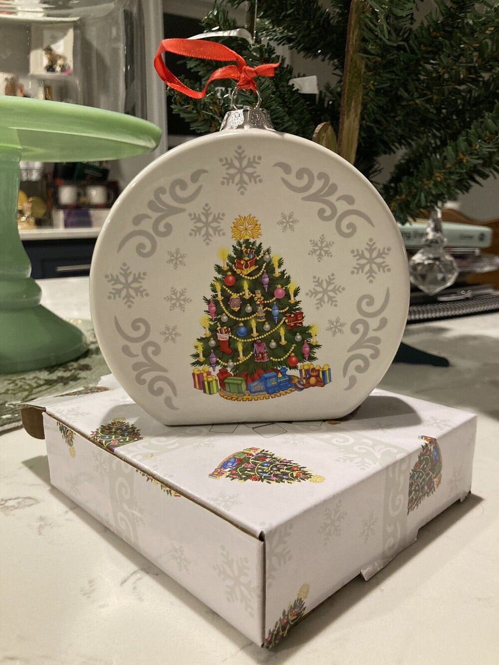 Temp-tations by Tara Santa Claus Sugar Cookie Recipe Ceramic Ornament